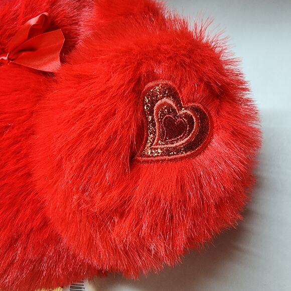 Candy Scented Red Teddy Bear Plush 11" Red Satin Bow Walmart Way To Celebrate - Picture 8 of 10